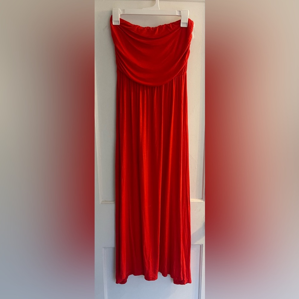See You Monday Strapless Maxi Dress Size Medium